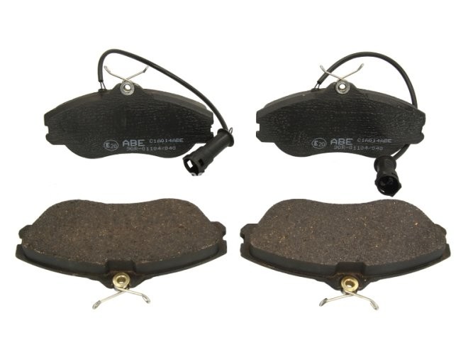 Set plăcuțe frână ABE, față ,pentru: AUDI 100 C3, 200 C3, 80 B4, A4 B6, COUPE B3, QUATTRO; PORSCHE 959 1.8-2.8 07.80-10.05