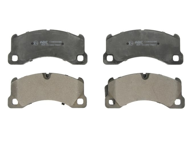 Set plăcuțe frână ABE, față ,pentru: AUDI Q7; BENTLEY FLYING SPUR; PORSCHE CAYENNE, MACAN, PANAMERA, PANAMERA SPORT TURISMO, TAYCAN; VW TOUAREG 2.0-Electric 09.02-