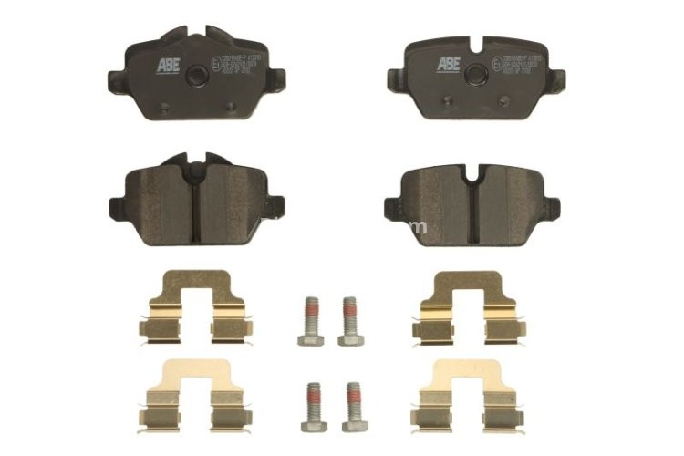 Set plăcuțe frână ABE, spate ,pentru: BMW 1 (E81), 1 (E87), 1 (E88), 1 (F20), 3 (E90), 3 (E92); MINI (R52), (R57), COUNTRYMAN (R60), PACEMAN (R61) 1.6-2.0D 06.04-10.16