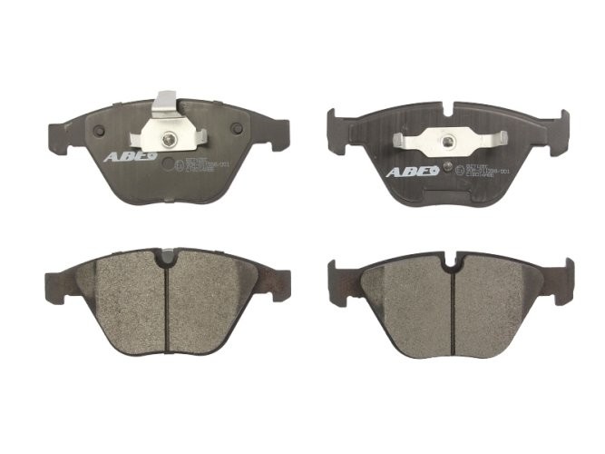 Set plăcuțe frână ABE, față ,pentru: BMW 1 (E82), 3 (E90), 3 (E91), 3 (E92), 3 (E93), 5 (E60), 5 (E61), 6 (E63), 6 (E64), 7 (E65, E66, E67), X1 (E84), Z4 (E89) 2.0-6.0 07.01-08.16