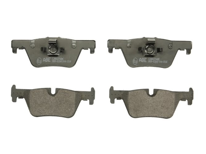 Set plăcuțe frână ABE, spate (pentru vehicule fara suspensie sportiva), se potrivește: BMW 1 (F20), 1 (F21), 2 (F22, F87), 2 (F23), 2 GRAN COUPE (F44), 3 (F30, F80), 3 (F31) 1.5-3.0D 07.11-