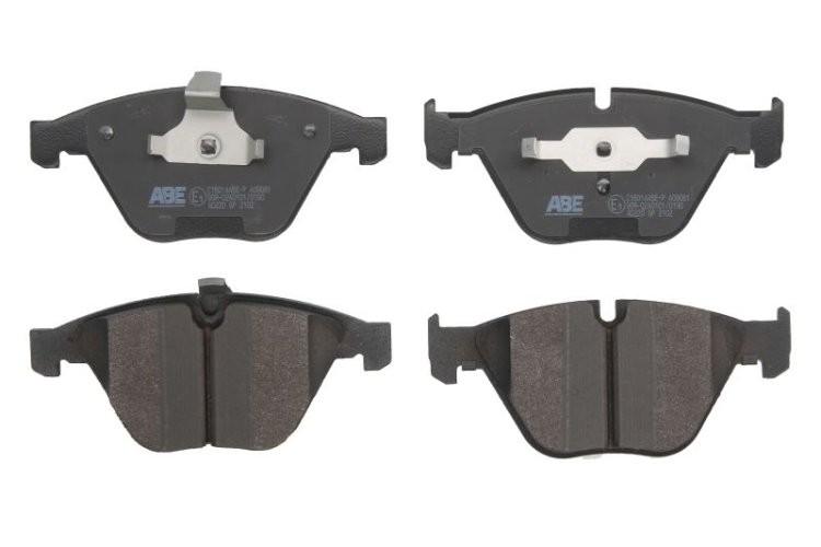 Set plăcuțe frână ABE, față ,pentru: BMW 1 (E82), 3 (E90), 3 (E91), 3 (E92), 3 (E93), 5 (E60), 5 (E61), 6 (E63), 6 (E64), 7 (E65, E66, E67), X1 (E84), Z4 (E89) 2.0-6.0 07.01-08.16
