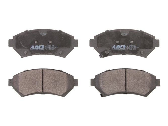 Set plăcuțe frână ABE, față ,pentru:CHEVROLET IMPALA, MONTE CARLO, TRANS SPORT, VENTURE; OPEL SINTRA 2.2-5.7 01.70-12.05