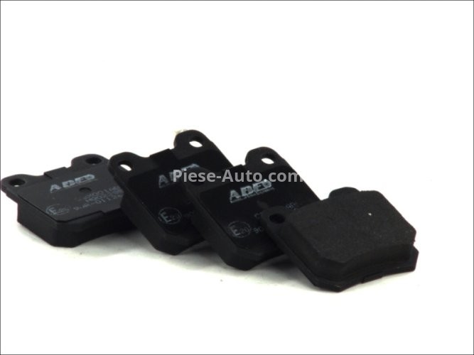 Set plăcuțe frână ABE, spate (cu piulita de actionare; cu suplimente), se potrivește: CHEVROLET VECTRA; OPEL ASTRA F, CALIBRA A, KADETT E, OMEGA A, OMEGA B, SENATOR B, VECTRA B 1.4-3.6 09.84-12.09