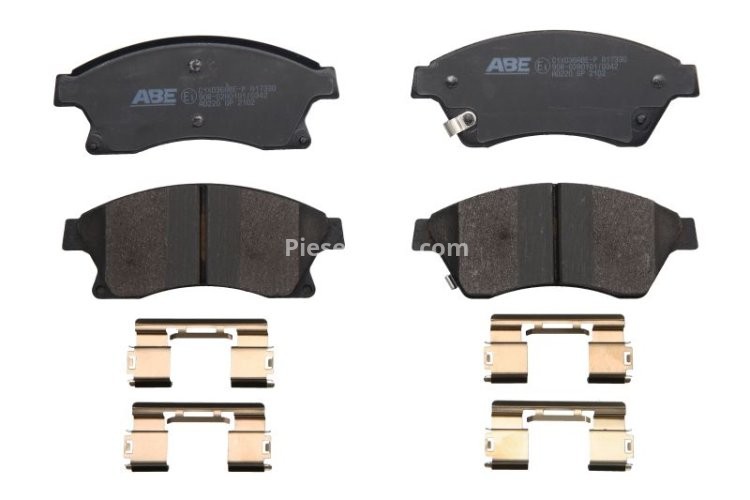 Set plăcuțe frână ABE, față ,pentru: CHEVROLET AVEO, CRUZE, ORLANDO, TRAX; OPEL ANTARA A, ASTRA J, ASTRA J GTC, ASTRA J/HATCHBACK 1.2-2.2D 05.09-