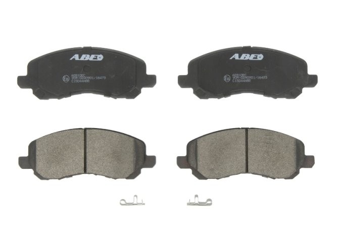 Set plăcuțe frână ABE, față ,pentru: CHRYSLER 200, SEBRING, STRATUS; CITROEN C4 AIRCROSS; DODGE AVENGER, CALIBER, STRATUS; JEEP COMPASS, PATRIOT; LANCIA FLAVIA; MITSUBISHI ASX 0.7-3.8 03.80-