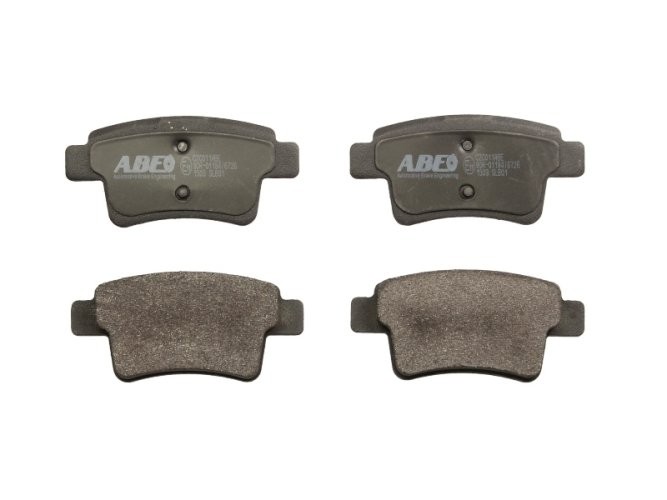 Set plăcuțe frână ABE, spate ,pentru: CITROEN C4 GRAND PICASSO I, C4 GRAND PICASSO II, C4 I, C4 PICASSO I; PEUGEOT 408 1.6-2.0D 07.06-