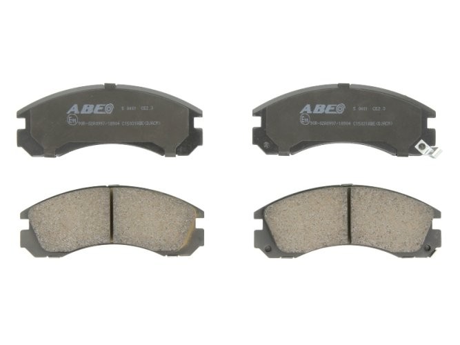 Set plăcuțe frână ABE, față ,pentru: CITROEN C4 AIRCROSS, C-CROSSER, C-CROSSER ENTERPRISE; DODGE VIPER; MITSUBISHI 3000 GT, COLT VI, DELICA / SPACE GEAR, ECLIPSE, ECLIPSE I 0.7-8.4 03.80-