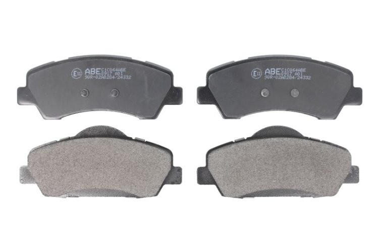 Set plăcuțe frână ABE, față ,pentru: CITROEN C4 CACTUS, C-ELYSEE; PEUGEOT 301, 308 I, 308 II 1.2-2.0D 11.12-