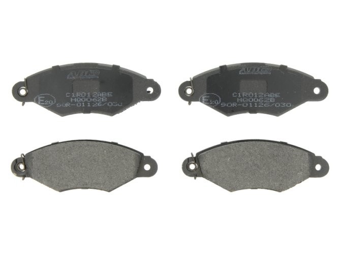 Set plăcuțe frână ABE, față ,pentru: CITROEN XSARA, XSARA/HATCHBACK, XSARA/KOMBI; PEUGEOT 106 II, 206, 306, J5; RENAULT CLIO II, KANGOO, KANGOO EXPRESS, THALIA I 1.0-Electric 09.90-
