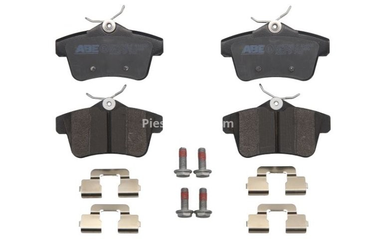 Set plăcuțe frână ABE, spate ,pentru: DS DS 4, DS 5; CITROEN C4 I, C4 II, DS4, DS5; FIAT TIPO; PEUGEOT 3008, 308, 308 I, 5008, 5008 I, 5008 II, 508 I, 508/KOMBI, RCZ 1.2-2.2D 06.09-