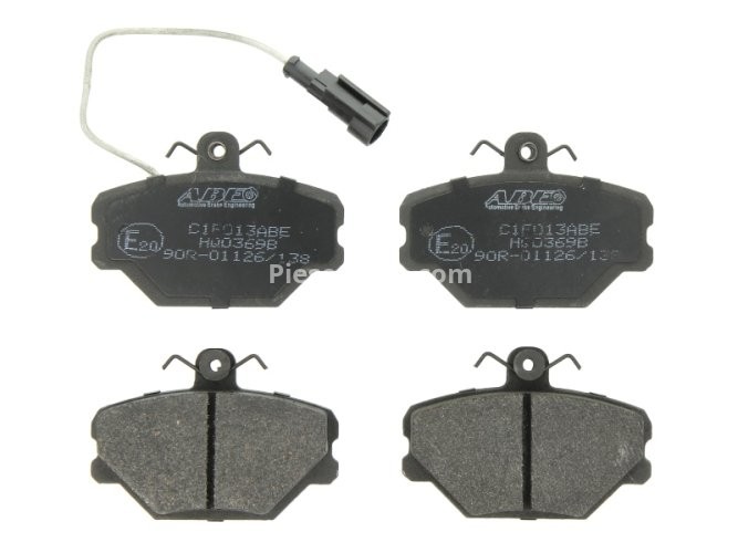 Set plăcuțe frână ABE, față ,pentru: FIAT 131, PANDA, PANDA/HATCHBACK, SEICENTO / 600, TEMPRA, TIPO, UNO; LANCIA DEDRA, DELTA I, Y10; ZASTAVA YUGO 0.9-Electric 04.80-06.06