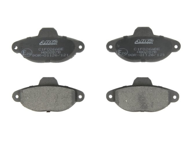 Set plăcuțe frână ABE, față ,pentru: FIAT CINQUECENTO, PANDA, PUNTO, SEICENTO / 600 0.7-Electric 07.91-