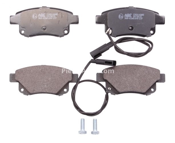 Set plăcuțe frână ABE, spate ,pentru: FORD TRANSIT, TRANSIT TOURNEO 2.2D-3.2D 04.06-12.14