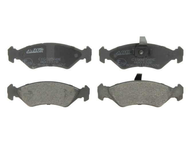 Set plăcuțe frână ABE, față ,pentru: FORD ESCORT III, FIESTA III, FIESTA/HATCHBACK, KA, SIERRA II 1.0-2.8 01.84-