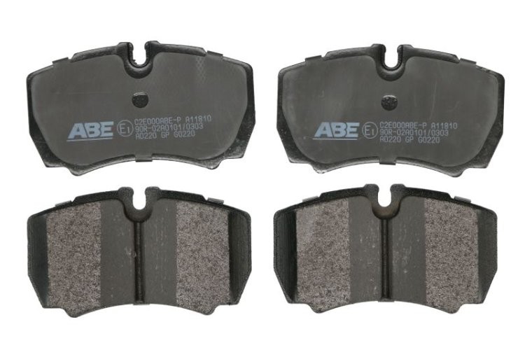 Set plăcuțe frână ABE, spate ,pentru: IVECO DAILY II, DAILY III, DAILY IV, DAILY V, DAILY VI; FORD TRANSIT 2.2D-Electric 09.98-