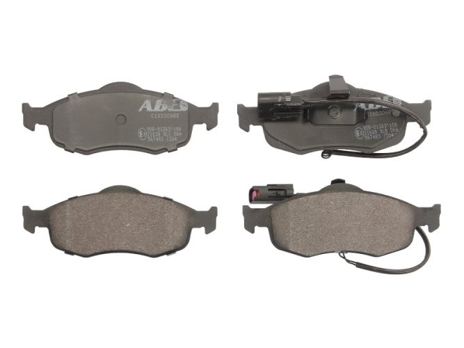 Set plăcuțe frână ABE, față ,pentru: FORD COUGAR, MONDEO I, MONDEO II, SCORPIO I, SCORPIO II 1.6-2.9 09.86-12.01