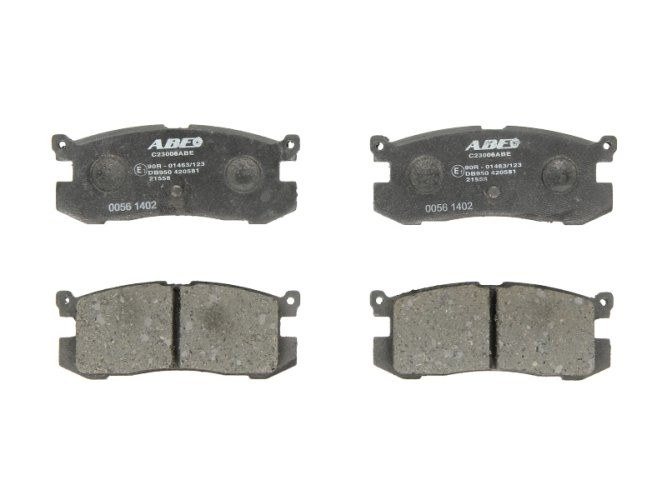 Set plăcuțe frână ABE, spate ,pentru: FORD USA PROBE I; MAZDA 626 II, 626 III, RX-7 I 1.1-3.0 03.83-09.97