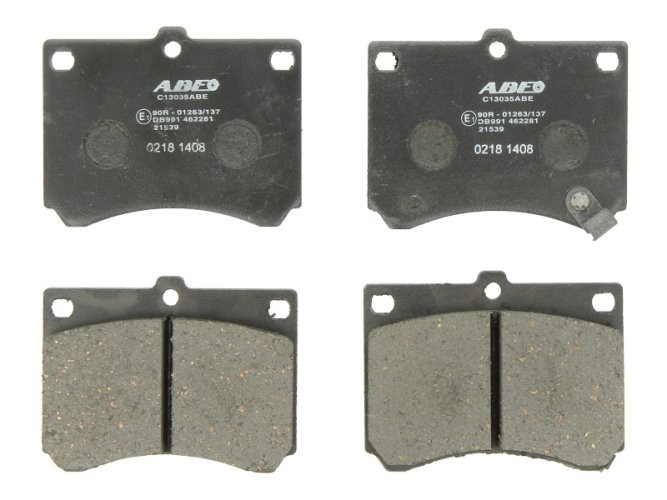Set plăcuțe frână ABE, față ,pentru: FORD USA ESCORT; MAZDA 121 I, 323 C IV, 323 C V, 323 F IV, 323 F V, 323 F VI, 323 III, 323 P V, 323 S IV, 323 S V, 323 S VI, MX-3 1.5-2.0D 11.86-05.04