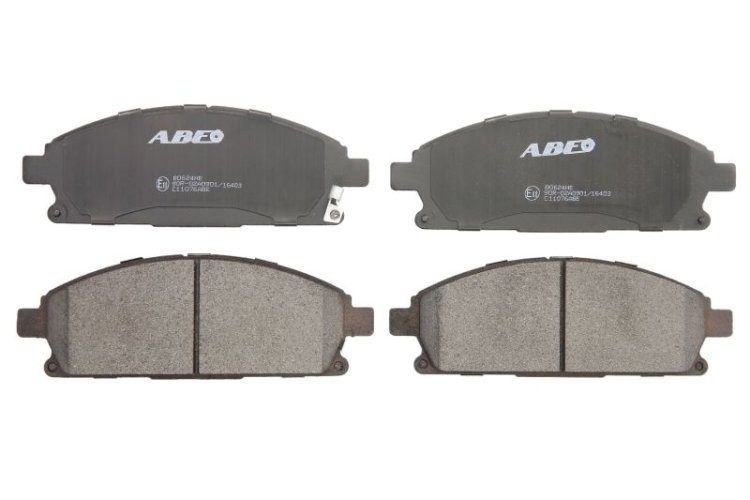 Set plăcuțe frână ABE, față ,pentru: HONDA CR-Z; NISSAN QX4; NISSAN CARAVAN, PATHFINDER II, TERRANO II, X-TRAIL I, X-TRAIL II 1.5H-3.5 10.92-