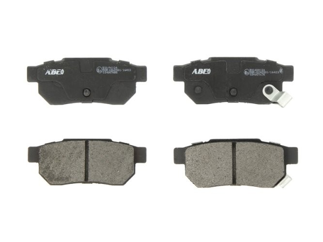 Set plăcuțe frână ABE, spate ,pentru: HONDA ACCORD III, ACCORD IV, ACCORD IX, ACCORD V, ACCORD VI, ACCORD VII, ACCORD VIII, CITY, CITY IV, CIVIC II, CIVIC III, CIVIC IV, CIVIC V 1.1-3.7 10.84-