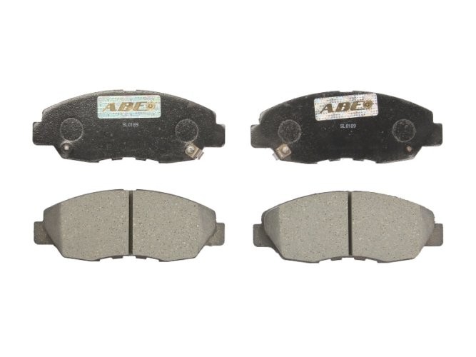 Set plăcuțe frână ABE, față ,pentru: HONDA ACCORD IV, ACCORD V, ACCORD VI, CIVIC IX, CIVIC VIII, CR-V I, ODYSSEY 1.3-3.5 01.90-12.16