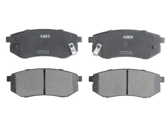 Set plăcuțe frână ABE, spate ,pentru: HYUNDAI GALLOPER I, GALLOPER II, IX35, SANTAMO, SONATA VI, TUCSON; KIA CEE'D, CERATO II, CERATO KOUP III, JOICE, SPORTAGE III 1.6LPG-3.0 08.91-