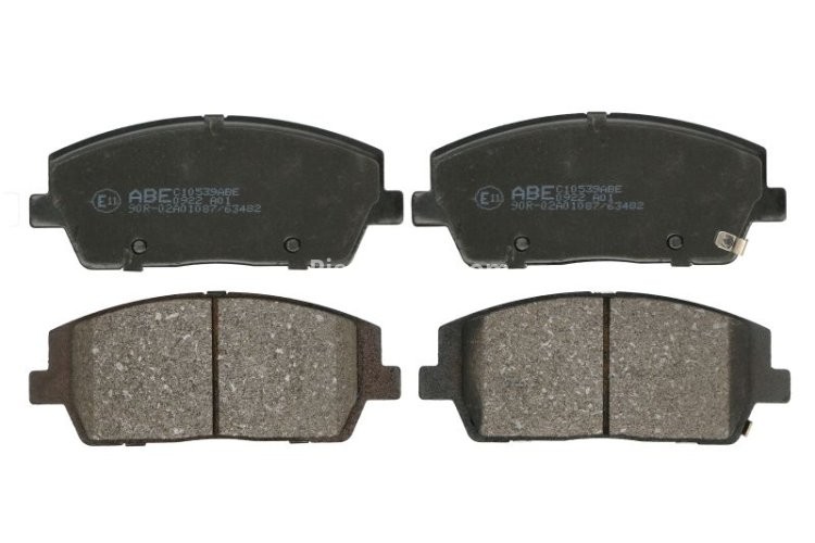 Set plăcuțe frână ABE, față ,pentru: HYUNDAI SANTA FE IV, SANTA FE IV/SUV, SANTA FÉ III; KIA SORENTO III 2.0D-3.5 01.15-