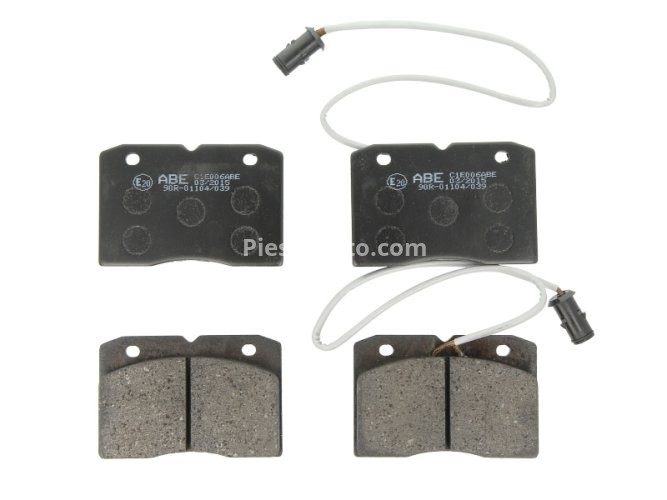 Set plăcuțe frână ABE, față ,pentru: IVECO DAILY I, DAILY II 2.4D/2.5D/2.8D 01.78-05.99
