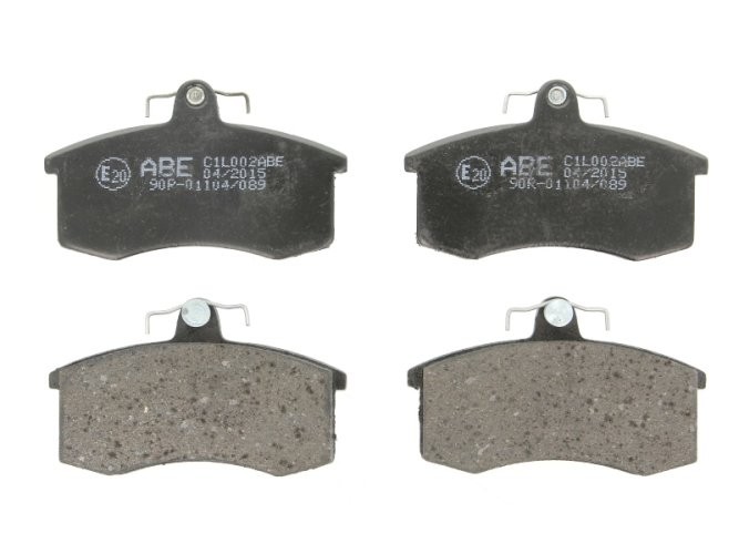 Set plăcuțe frână ABE, față ,pentru: JEEP GRAND CHEROKEE IV; LADA 110, 111, 112, GRANTA, KALINA, NOVA, PRIORA, SAMARA; ZAZ SLAVUTA, TAVRIA 1.1-6.4 03.85-