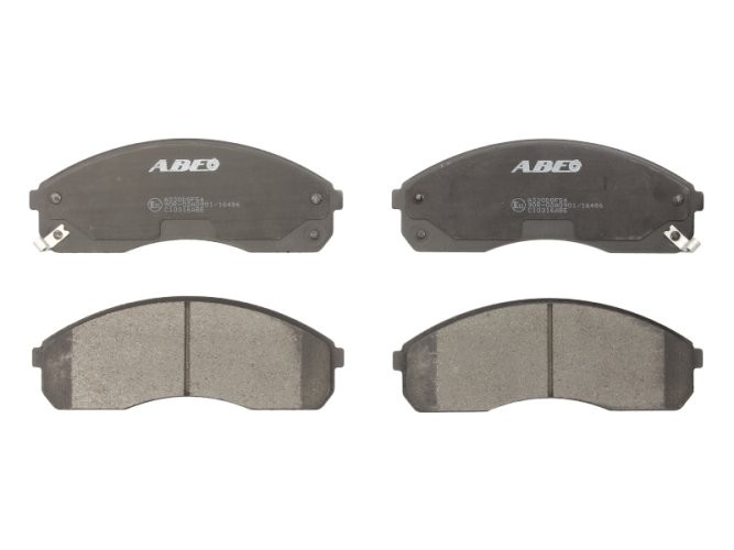 Set plăcuțe frână ABE, față ,pentru: KIA BESTA, BONGO, CARNIVAL I, CARNIVAL II, K2900, PREGIO, PREGIO II 2.5-3.5 08.95-