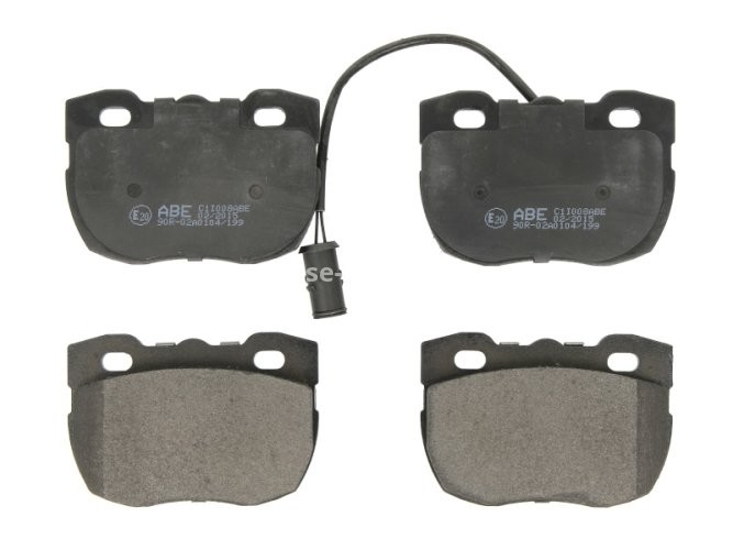 Set plăcuțe frână ABE, față ,pentru: LAND ROVER 110/127, 90 I, DEFENDER, DISCOVERY I, DISCOVERY II, RANGE ROVER EVOQUE, RANGE ROVER I 2.0-4.3 08.81-12.19