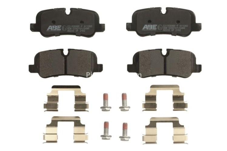 Set plăcuțe frână ABE, spate ,pentru: LAND ROVER DISCOVERY III, DISCOVERY IV, RANGE ROVER III, RANGE ROVER SPORT I 2.7D-5.0 03.02-12.18