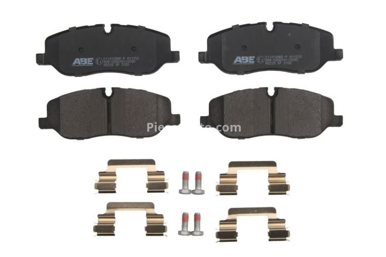 Set plăcuțe frână ABE, față ,pentru: LAND ROVER DISCOVERY III, DISCOVERY IV, RANGE ROVER III, RANGE ROVER SPORT I 2.7D-4.4 03.02-12.18