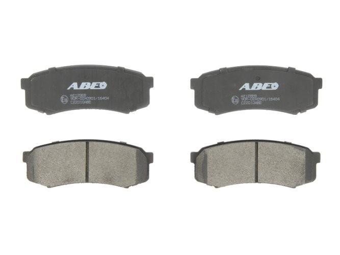Set plăcuțe frână ABE, spate ,pentru: LEXUS GX, RX; MITSUBISHI PAJERO IV; TOYOTA 4 RUNNER I, 4 RUNNER IV, 4 RUNNER V, AVALON, CALDINA, CORONA, FJ CRUISER, FORTUNER, HARRIER 1.8-4.7 01.79-