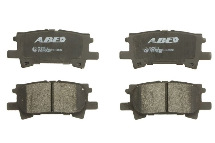 Set plăcuțe frână ABE, spate ,pentru: LEXUS RX; TOYOTA HARRIER, HIGHLANDER, MARK II 2.4-3.5 08.96-12.13
