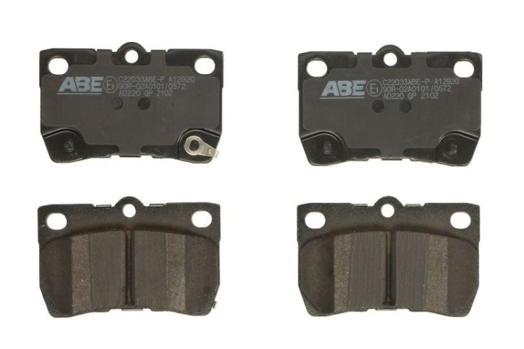Set plăcuțe frână ABE, spate ,pentru: LEXUS GS, IS C, IS II, IS III; TOYOTA CALDINA, CROWN, MARK II, MARK X I, MARK X II, OPA 1.8-5.0 08.96-
