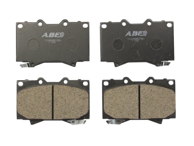Set plăcuțe frână ABE, față ,pentru: LEXUS LX; TOYOTA 4 RUNNER V, FORTUNER, HIACE / COMMUTER V, HIACE V, LAND CRUISER, LAND CRUISER 100, LAND CRUISER 90, LAND CRUISER PRADO 2.5D-4.7 01.90-