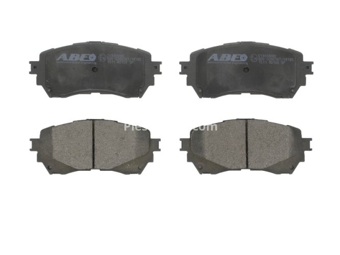 Set plăcuțe frână ABE, față ,pentru: MAZDA 6 2.0/2.2D/2.5 08.12-