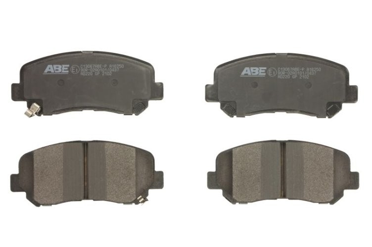 Set plăcuțe frână ABE, față ,pentru: MAZDA CX-5 2.0/2.2D/2.5 11.11-