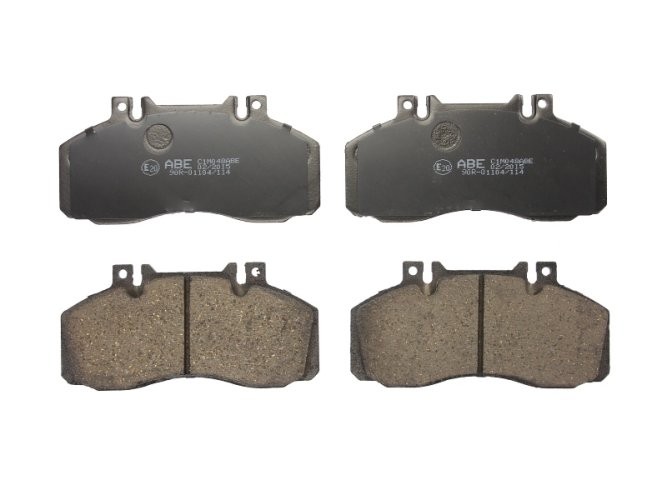 Set plăcuțe frână ABE, față ,pentru: MERCEDES CLS (C219), E (W211), SPRINTER 5-T (B905), SPRINTER 5-T (B906), T2/L, T2/LN1, VARIO, VARIO (B667, B670, B668), VARIO (B670) 10.5D-5.7D 04.77-