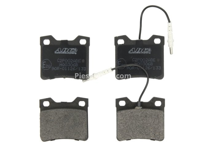 Set plăcuțe frână ABE, spate ,pentru: MERCEDES VITO (W638); PEUGEOT 406, 605, 607 1.6-3.0 06.89-02.06