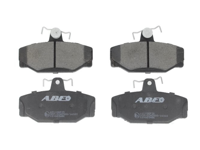 Set plăcuțe frână ABE, spate ,pentru: MERCEDES CLK (C209); VOLVO 740, 760, 780, 850, 940, 940 II, 960, 960 II, S90 I, V70 I, V90 I 2.0-5.4 08.81-05.09
