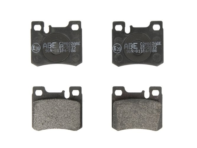 Set plăcuțe frână ABE, spate ,pentru: MERCEDES 124 (C124), 124 T-MODEL (S124), 124 (W124), 190 (W201), C T-MODEL (S202), C (W202), E (C124), E T-MODEL (S124), E (W124) 1.8-3.0D 10.82-05.00