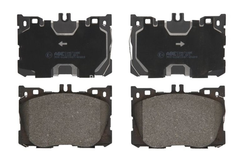 Set plăcuțe frână ABE, față ,pentru: MERCEDES C (A205), C (C205), C T-MODEL (S205), C (W205), CLS (C257), E (A238), E ALL-TERRAIN (S213), E (C238), E T-MODEL (S213), E (W213) 2.0-Electric 04.15-