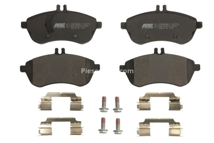 Set plăcuțe frână ABE, față ,pentru: MERCEDES C (C204), C T-MODEL (S204), C (W204), E (A207), E (C207), E T-MODEL (S212), E (W212), SLC (R172), SLK (R172) 1.6-6.2 01.07-