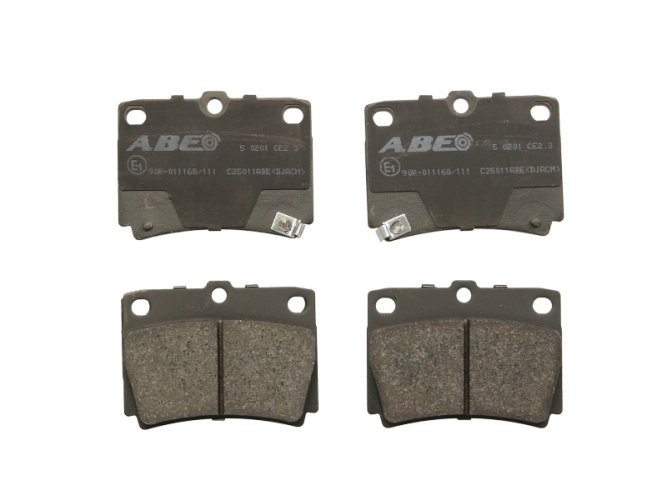 Set plăcuțe frână ABE, spate ,pentru: MITSUBISHI PAJERO II, PAJERO III, PAJERO SPORT I, PAJERO SPORT II, PAJERO SPORT III 2.4D-3.0 12.90-