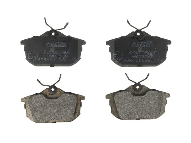 Set plăcuțe frână ABE, spate ,pentru: VOLVO S40 I, V40; MITSUBISHI CARISMA, COLT CZC VI, COLT VI, LANCER V, MIRAGE I, MIRAGE IV, MIRAGE V, SPACE STAR; SMART FORFOUR 1.1-2.0D 03.79-06.12