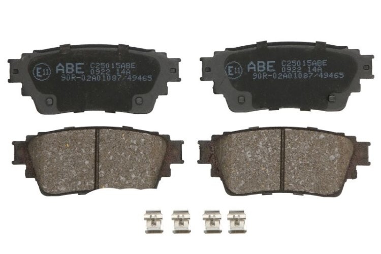 Set plăcuțe frână ABE, spate ,pentru: MITSUBISHI ECLIPSE, OUTLANDER III 1.5/2.2D/2.4H 10.17-
