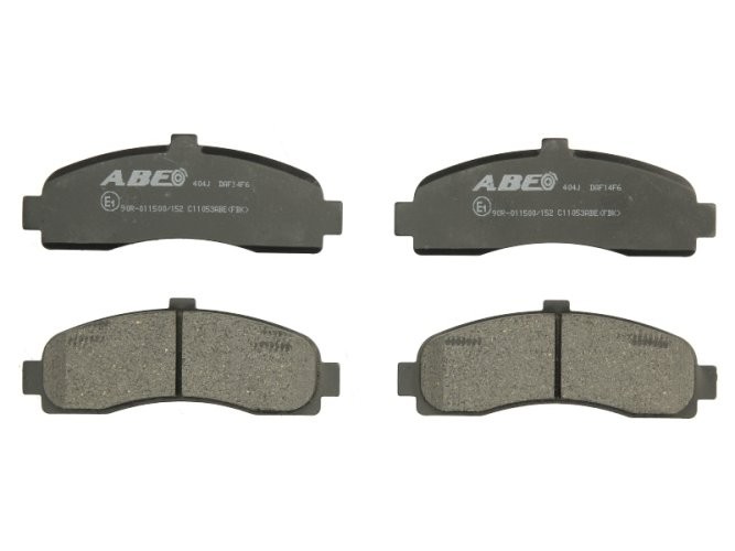 Set plăcuțe frână ABE, față ,pentru: NISSAN MICRA II, MICRA III 1.0-1.5D 08.92-06.10